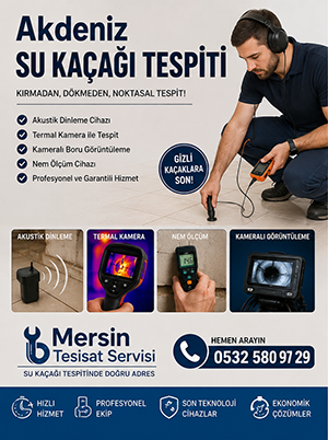 Akdeniz Su Kaçağı Tespit Firması