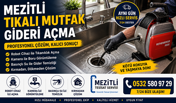 Tıkalı Mutfak Gideri Açma Nasıl Yapılır
