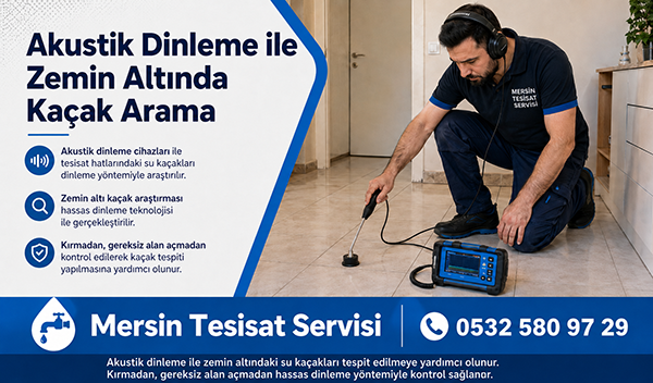 Akustik Dinleme ile Zemin Altında Kaçak Arama