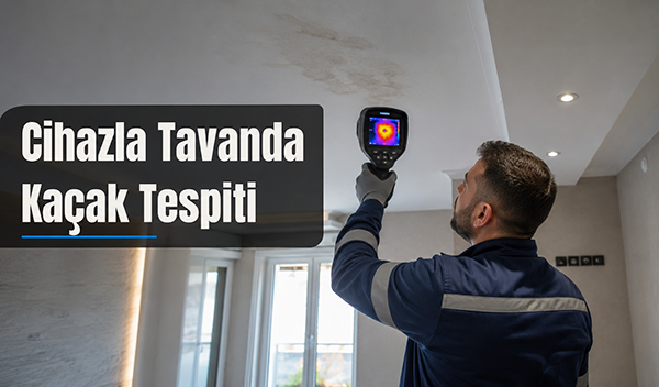 Cihazla Tavanda Kaçak Tespiti