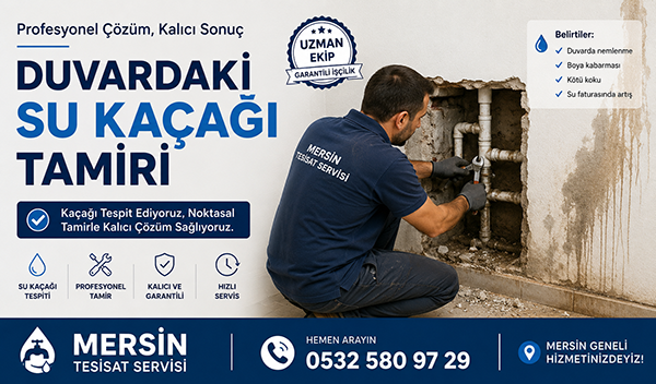 Duvarda Su Kaçağı Tespiti ve tamiri