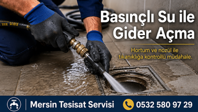 Erdemli Basınçlı Suyla Gider Açma