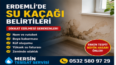 erdemli su kaçak tespit
