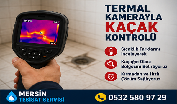 Erdemli Su Kaçağı Tespiti İçin Cihazla Kontrol