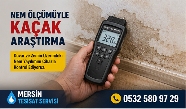 Erdemli’de Su Kaçağının İlk Belirtileri