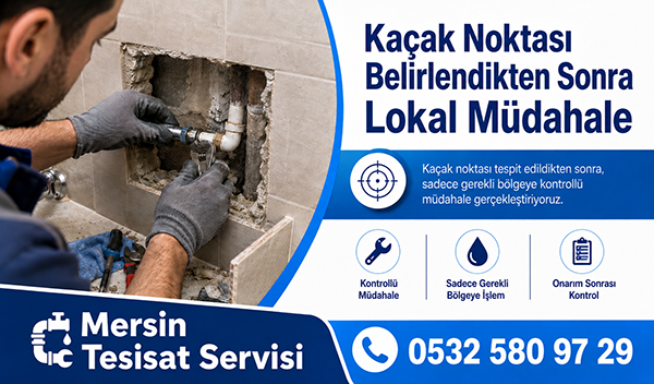 Kaçak Noktası Belirlendikten Sonra Lokal Müdahale