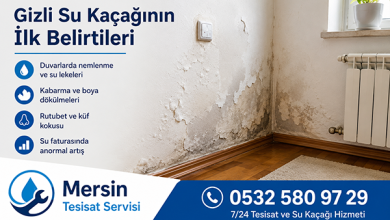 Mersin su kaçağı tamircisi