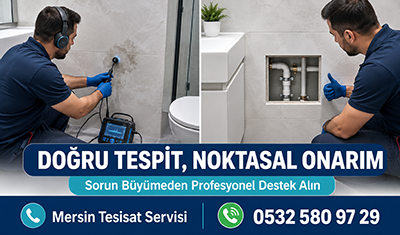Mersin’de Evde Su Kaçağı Tespiti