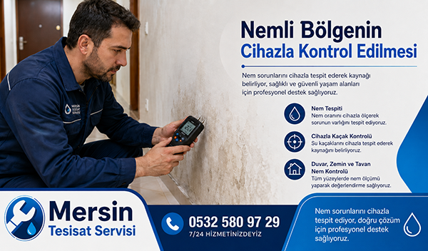 Nemli Bölgenin Cihazla Kontrol Edilmesi