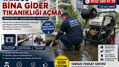 Tarsus Bina Gider Tıkanıklığı Açma