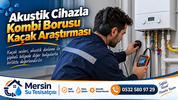 Akustik Cihazla Kombi Borusu Kaçak Araştırması