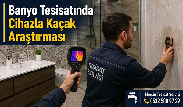Banyo Tesisatında Cihazla Kaçak Araştırması