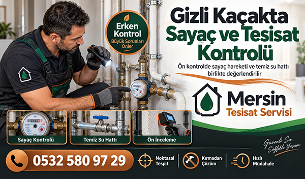Mersin Cihazla Su Kaçağı Tespiti