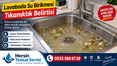 Mezitli Tıkalı Lavabo Açma