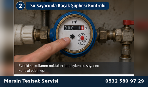 Su Sayacında Kaçak Şüphesi Kontrolü